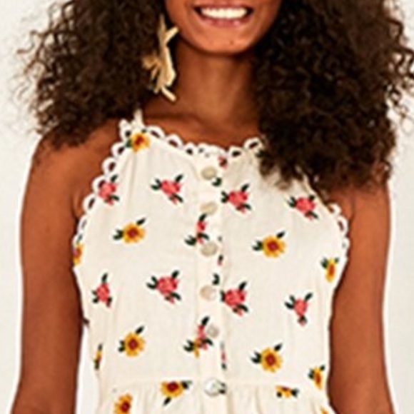 FARM RIO Embroidered MIDI Dress (MED) ***NWT*** - Picture 3 of 12